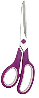 ZzzaNa JD Ciseaux de Cuisine Ciseaux Tout Usage, Ciseaux for Bureau, Papier, Ciseaux en Tissu, Ciseaux d'Artisanat, Ciseaux en Vrac, Ciseaux Ménagers (Color : Purple)