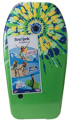 WAHU Bac Pak Bodyboard - 84cm | Hands-Free Carry System for Easy Transport | Includes Detachable Strap | Pool and Beach Toys