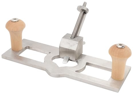Pialla a mano per legno in acciaio inox regolabile, pialla elettrica portatile 20cm - Precisione di taglio, manico ergonomico, ideale per lavorazione hobelbank e piallatrice k12v