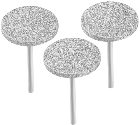 FRCOLOR 3pcs Flat Diamond Sanding Disc Nail Drill Bits with 2.3mm Shank for Smooth and Precise Nail Treatments