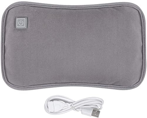 Rechargeable Hot Water Bottle Portable Electric USB Hot Water Bag with Plush Cover Winter Hand & Feet Warmer Hot Water Pouch for Menstrual Cramps or Muscle Aches & Back Pains Xmas Gifts