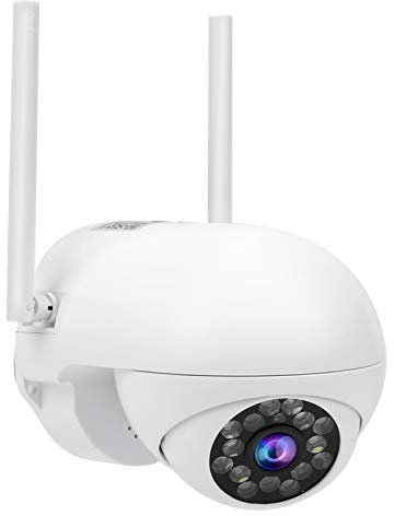 Cámara IP, Cámara Domo Cámara de Seguridad para Exteriores Cámaras para el Hogar con Control de Teléfono Celular (Enchufe de la UE)