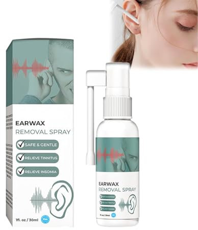 Spray per il ripristino dell'udito, spray per la pulizia del cerume, spray per sollievo dall'acufene Medilisk, spray per l'acufene per orecchie, spray per sollievo naturale per orecchie che squillano
