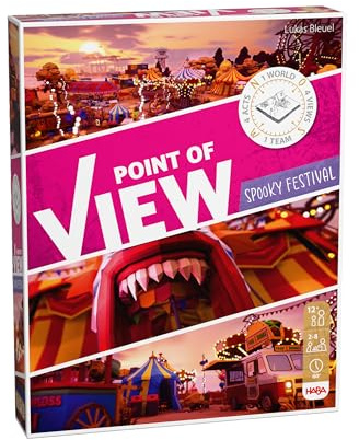 HABA Point of View: Spooky Festival – Kooperatives Rätsel- & Detektivspiel für 2–8 Spieler ab 12 Jahren – Teamspiel mit innovativer Perspektivwechsel-Mechanik – 2011787001