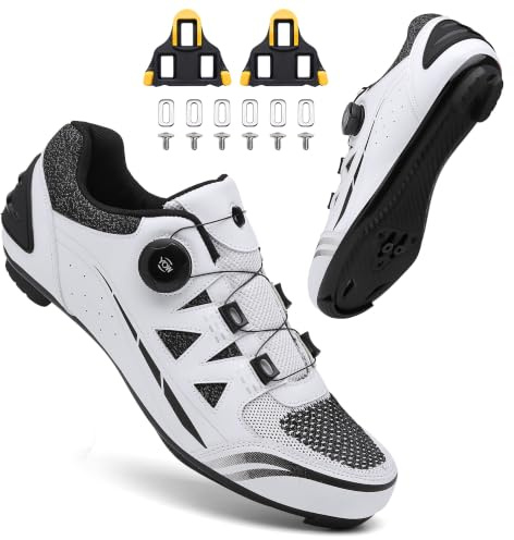 ZELOVOL Road Cycling Shoes/Mountain Cycling Shoes Unisex, Compatible with SPD/SPD-SL Pedals, Compatible Installation with Shimano/Look/Peloton Cleats