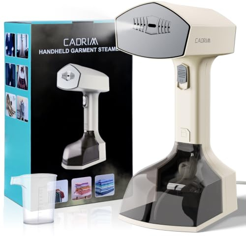 Cadrim Plancha de vapor portátil de 2000 W con depósito de agua de 350 ml y 3 niveles de vapor,Ideal para el hogar, la oficina y viajes（Blanco）