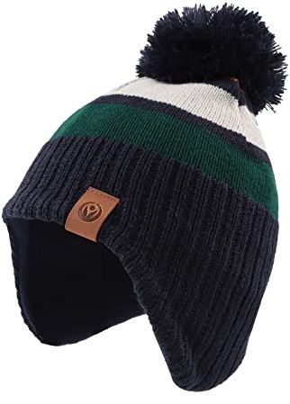XIAOHAWANG Baby vintermössa, grön hatt, 2-4 år, grön hatt, 2-4T
