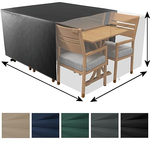 Epic Tube Housse sur Mesure, de Taille personnalisée, Salon de Jardin, pour Objets rectangulaires, carrés (par ex. pour Les Tables) Oxford 600D, imperméable avec Coutures scellées - Made in EU