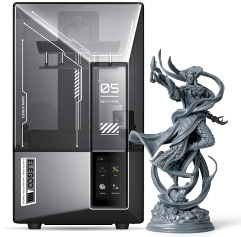 ELEGOO Mars 5 Ultra 9K Resin 3D Printer, 150mm/h High Speed Printing, Smart Automatic Leveling, Intelligent Detection, WiFi-Transfer, Print Size of 153.36 x 77.76 x 165 mm³