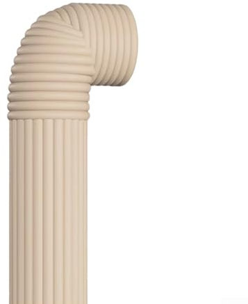 Feegow Tubo de aislamiento de tuberías, tira anticongelante para aislamiento de tuberías, revestimiento de 2 m de longitud, color beige
