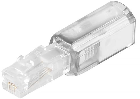 1x - Desenredador Twist-Stop para cable de auricular de teléfono, diseño delgado, desenredador de cable blanco-transparente