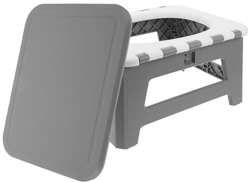 TOBBOMEY Toilette da Campeggio Pieghevole Portatile Secchio Vasino da Viaggio per Adulti WC Esterno per Auto e Emergenza Sedile Stabile per Uso Outdoor e Campeggio