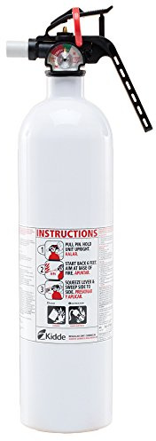 Auto/Marine 10-B:C Fire Extinguisher, Metal Valve, White