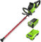 Greenworks Akku-Heckenschere 66 cm Dual Action Klinge, bürstenloser Motor Schneidet bis zu 28 mm Dicke Äste und Stämme, 3400 SPM MIT 40-V-Akku und Ladegerät GD40HT66K2