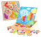 Mosaik Steckspiel für Kinder für 2,3,4,5 Jahre |Mosaik Pegboardmit 180 Steckperlen, 5 Gängen und 20 Mustern. Pädagogische Pilz Nägel Puzzle Spielzeug für Jungen Mädchen Kinder