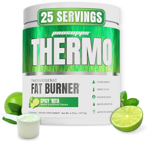 PROSUPPS Thermogenic Fat Burner Powder, Spicy Rita - Weight Loss & Metabolism Booster Pre Workout Supplement for Women & Men - Supports Appetite Control & Boosts Energy - Gluten-Free - 25 Servings