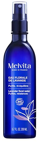 Melvita - Acqua Floreale di Lavanda - Lozione Tonica Purificante e Riequilibrante per Pelli Miste e Grasse - Spray 200 ml