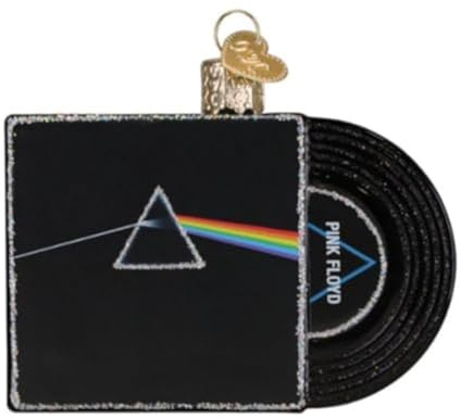 Old World Christmas The Dark Side of The Moon Album Cover Glass Ornament for Holiday Tree