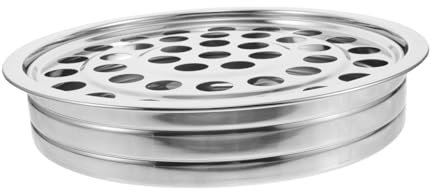 LIFKOME 40agujero Plato Para Servicio Bandeja De Acero Inoxidable Orificios Para Restaurantes y Comuniones Diseño Religioso