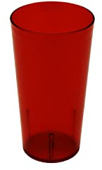 G.E.T. 6632-1-R-EC Heavy-Duty Plastic Restaurant Tumblers, 32 Ounce, Red (Set of 4)