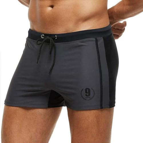 Arcweg Bañador de Natación Hombre Traje de Baño Corto para Hombres Calzoncillos Secado Rápido Elástica Deportes Acuáticos L(EU)