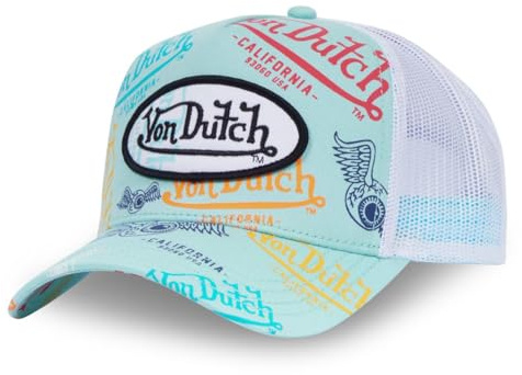 Von Dutch Casquette Homme & Femme, Trucker Cafe, Vert BLE