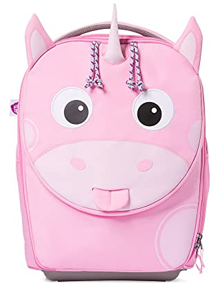 Affenzahn Kinderkoffer fürs Handgepäck, Kindertrolley zum Reisen Einhorn - Rosa