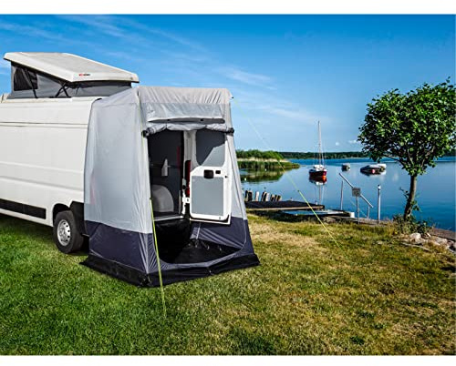 Reimo Tent Technology Tente arrière DUCATISSIMO Premium compatible avec Ducato et similaires, avec sol, gris