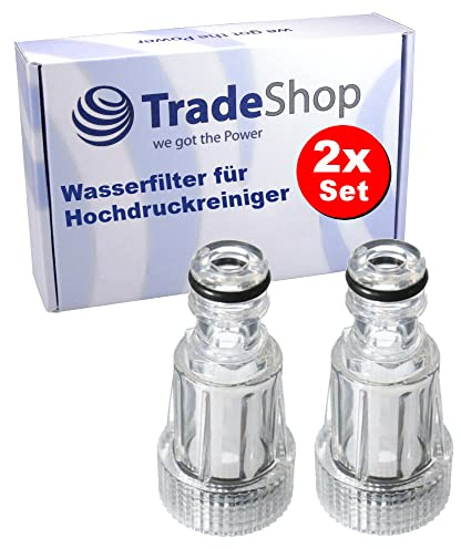 Trade-Shop 2 filtri dell'acqua (3/4) compatibili con Bosch, Lavor, Parkside, Nilfisk, Stihl, Makita, NAC, Black & Decker idropulitrice tubo da giardino