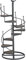 ANKROYU 23 x 56 cm Étagère à plantes européenne en fer forgé, support de plantes en escalier en colimaçon, étagère à plantes pour treillis en fer, étagères décoratives de style européen pour fleurs