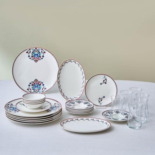 Service Petit-Déjeuner Karaca Nakkaş 26 Pièces pour 6 Personnes – Tradition et Élégance