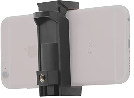 zetong Staffa per adattatore per treppiede per telefono cellulare Supporto per morsetto per smartphone, Accessori di ricambio per attacco per treppiede con luce anulare per iPhone Android cellulare