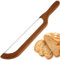 Alongen Bread Bow Cutter, 15.7 inch Serrated Sourdough Bread Saw,Bread Slicer for Homemade Bread Wooden Handle Bread Bow Cutter,Stainless Steel Cutting Tool for Homemade Bagels Baguettes
