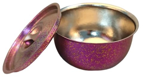 MALSSE Ciotola portatile in metallo da 600 ml con coperchio a prova di perdite, contenitore per il pranzo per campeggio, escursionismo, avventura, utensili da campeggio in metallo
