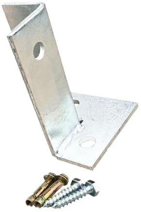 4 justerbar stolpeankare i rostfritt stål for däck, pergolor och uteplatser - väderbeständig och lätt att installera(2PCS)