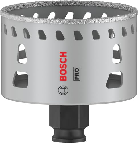 Bosch 1x PRO Tile Power Change Plus Lochsäge (für Harte Fliesen, Weiche Fliesen, Ø 68 mm, Professional Zubehör Bohrmaschine)