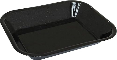 2X Samuel Groves – Vitreous Enamel 28cm Roasting Pan Small, Made in England, Roasting Tray Baking Tin, British Bakeware by Chabrias LTD