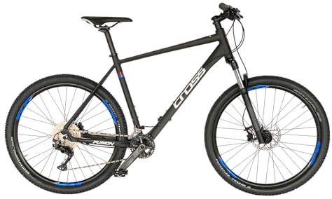 Airtracks 27,5 Zoll Mountainbike Herren MTB Fahrrad Hardtail Fusion X Shimano 2x10 Deore RD-M46100 SGS - ROCKSHOX Judy - Rahmenhöhen 46, 50 und 54 - Modelljahr 2024 (54cm (Körpergröße 185-195cm))
