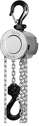 0.25t 0.5t Mini Paranco A Catena A Mano Gancio Montaggio Ton Capacità Ascensore Certificato Portatile Leva Manuale Blocco Sollevamento Acciaio Al Manganese Per auto, ristrutturazione della casa(0.5T 2