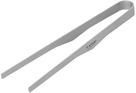 Tiartisan - Pinzette multiuso in titanio ultraleggero per barbecue, pinze da cucina, pinze per cibo, buffet, insalata, bistecche, grill, 16,5 cm