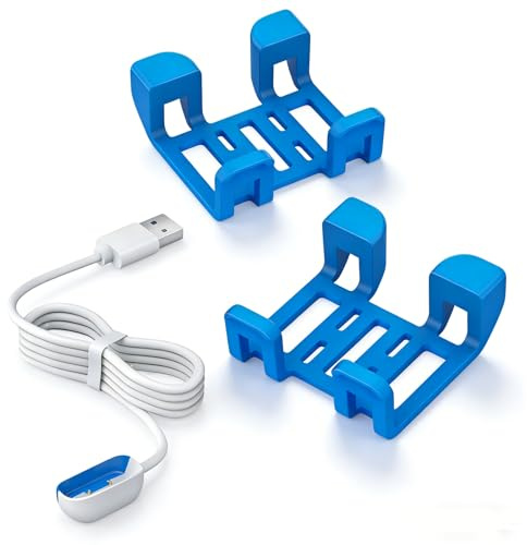 Rastreador GPS de carga USB y clip de goma compatible con Tracti Pet Trackers Location Smart Activity para perros Cable cargador de repuesto y dos clips