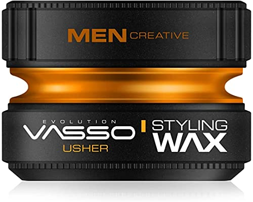 Vasso Usher Hair Styling Wax Water Based Gel Wax, Orange, 150 ml
