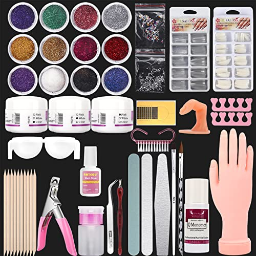 Deciniee Main D'Entrainement Manucure Silicone: Flexible Fausse Main pour Ongle - 200 Pièces Faux Ongles Main d Entrainement pour Ongle - Amovible Main Entrainement Ongles pour Manucure