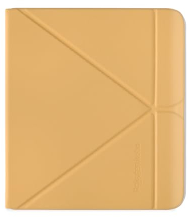 Étui SleepCover pour Kobo Libra Colour | Jaune Beurre | Technologie de Mise en Veille/réveil | Support intégré à 2 Positions | Cuir végan | Compatible avec la liseuse Kobo Libra Colour 7