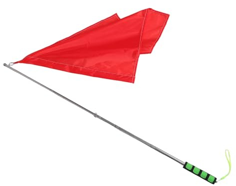 POPETPOP Bandiera di Segnalazione e Arbitro per Addestramento Cavalli Asta Telescopica 12 M Tessuto Resistente e Alta Visibilità per Salto Ostacoli e Competizioni Equestri All’Aperto