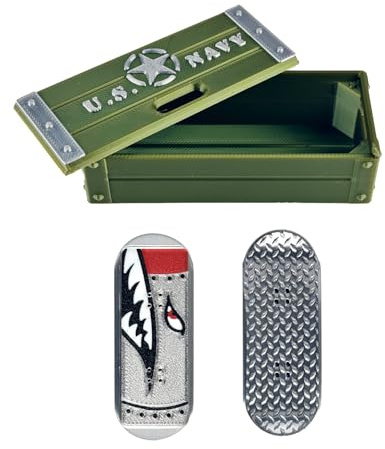 Magnetic Kickflip Fidget Slider Toy for Adults Mini Flip Fingerboard Skateboard with Storage Crat Portable,Office Desk Toys