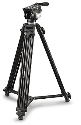 Cullmann Terra 460 Kamera/Video Stativ mit 2-Wege-Fluid Kopf, 172,5 cm schwarz