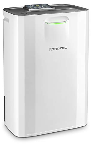 TROTEC Luftentfeuchter elektrisch TTR 57 E – Leistung 9 L/Tag – Fläche 20 m² / 50 m³ – Adsorptionsentfeuchter