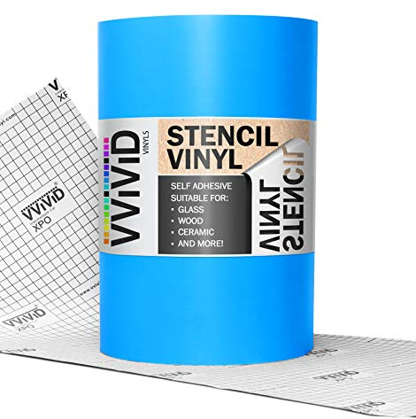 VViViD Blue Stencil Vinyl Masking Film with Anti-Bleed Technology (12 x 10ft)