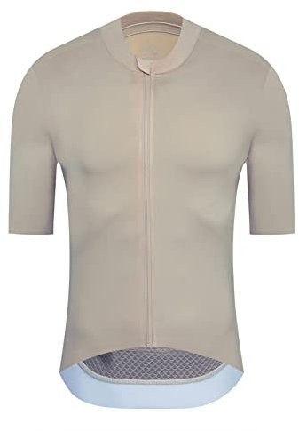 Radsport-Trikots & -Shirts Für Herren Kurzarm Bike Uick-Dry Racing MTB Fahrrad Breathale Radtrikot,Beige,XL